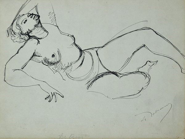 Anonimo, XX sec. - Nudo femminile
