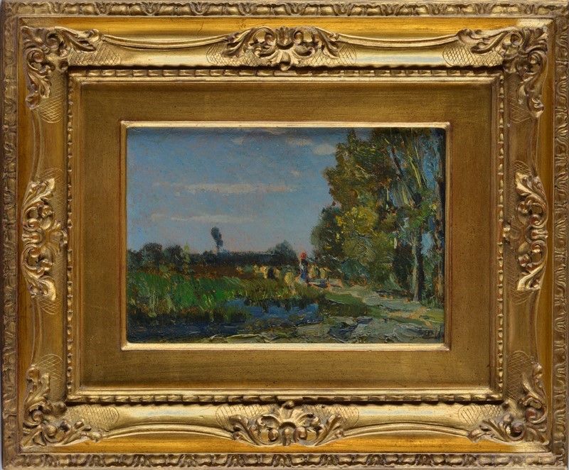 Beppe Ciardi - Paesaggio con Figura