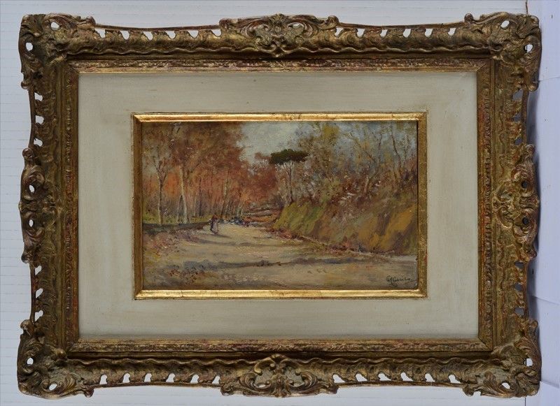 Giuseppe Casciaro - Paesaggio con Figure