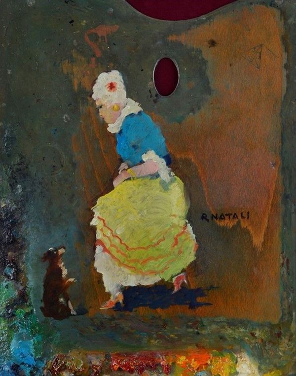 Renato Natali - Signora con cane