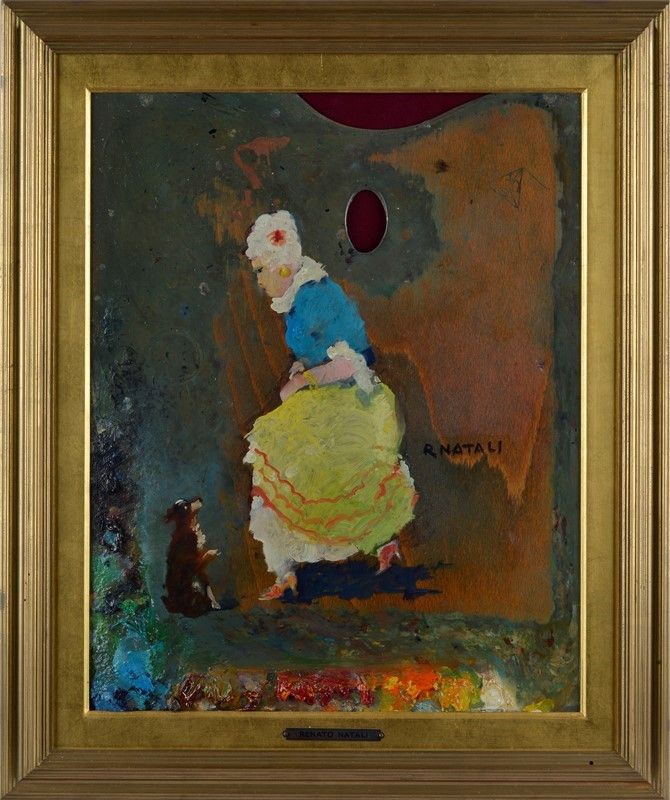 Renato Natali - Signora con Cane
