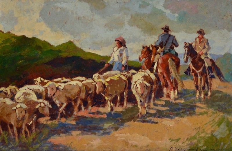 Carlo Domenici - Butteri e Gregge