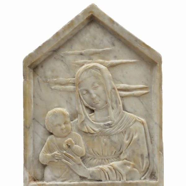 Anonimo, XIX sec. - Madonna con bambino