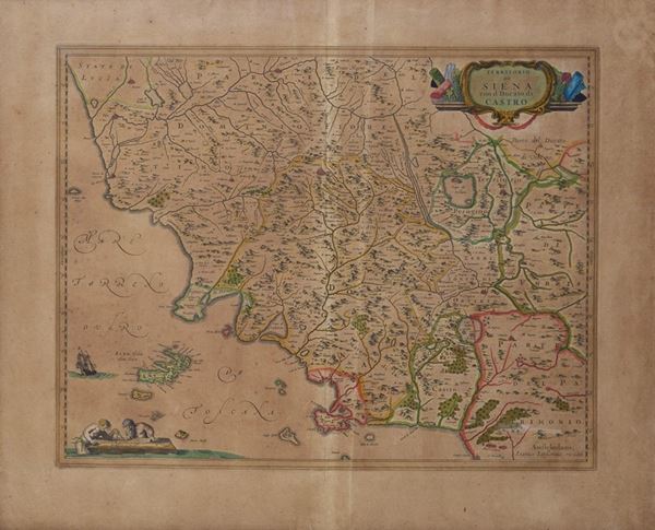 Territorio di Siena con il Ducato di Castro 