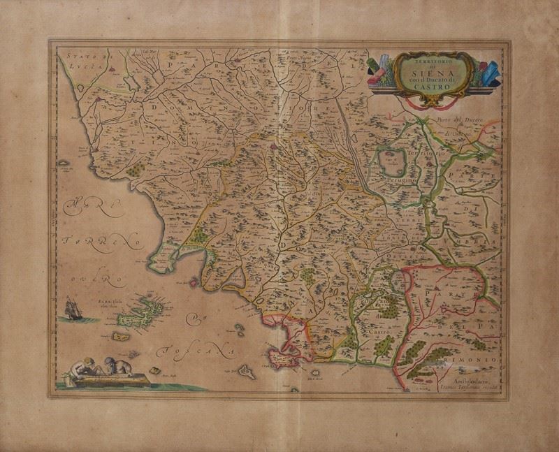 Territorio di Siena con il Ducato di Castro