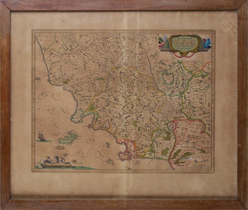 Territorio di Siena con il Ducato di Castro