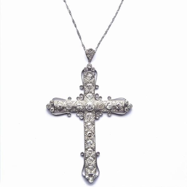 Cross with brilliants