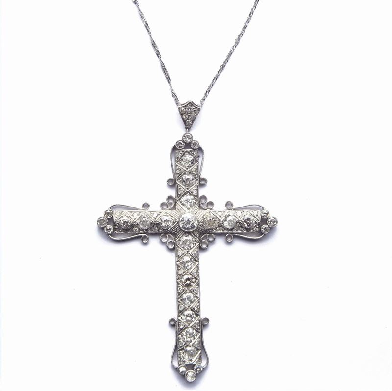 Croce con Brillanti