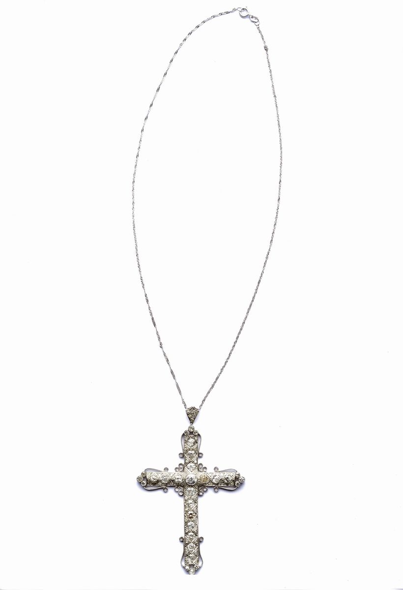 Croce con Brillanti