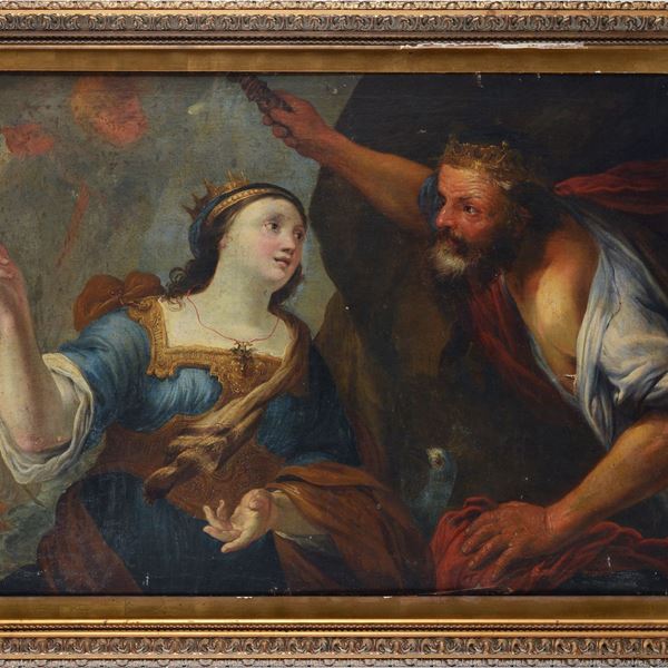 Scuola Genovese, XVII sec. - Giove e Giunone