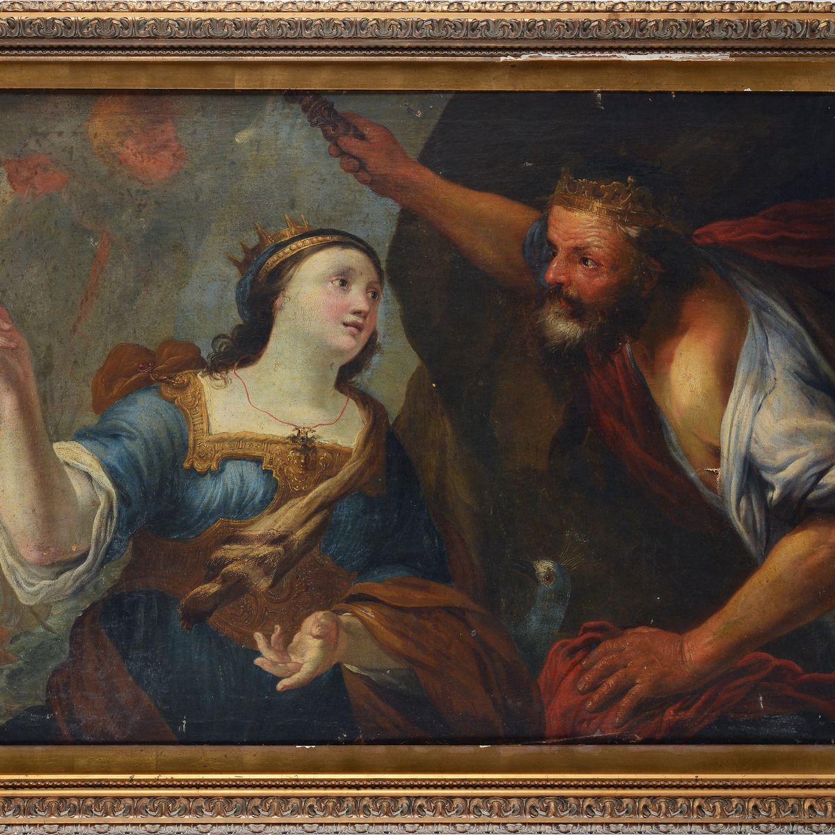 Scuola Genovese, XVII Sec. - Giove e Giunone