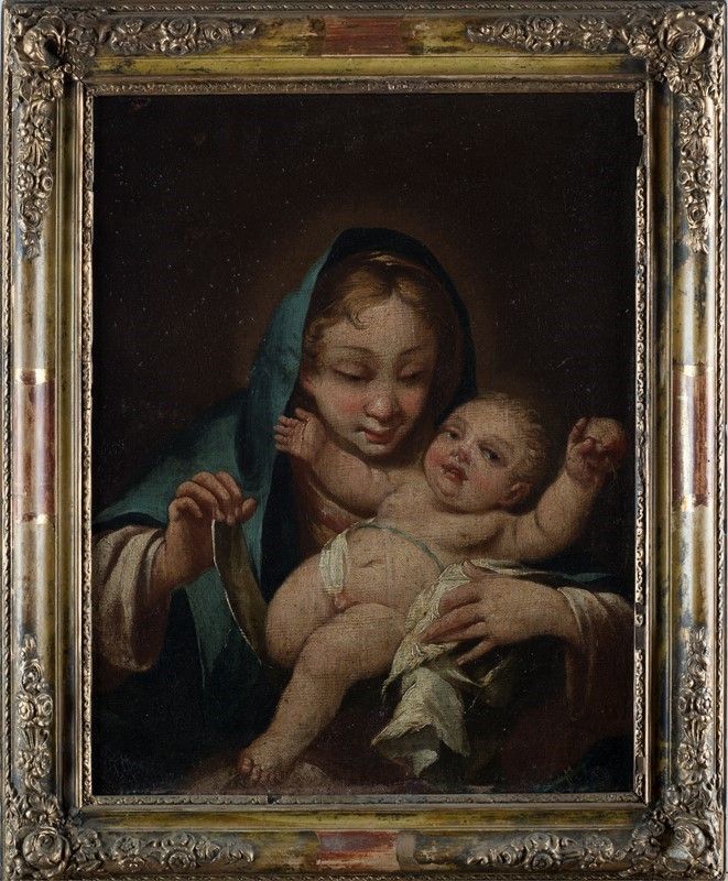 Scuola Veneta, XVIII Sec. - Madonna con Bambino