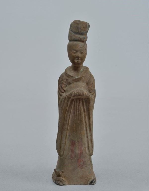 Draped female figure