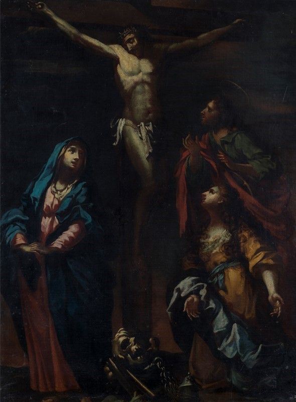 Attr. a Francesco Conti - Crocifisso tra i dolenti