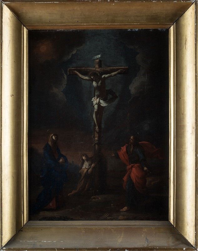 Scuola Toscana, XVII Sec. - Crocifisso tra i Dolenti