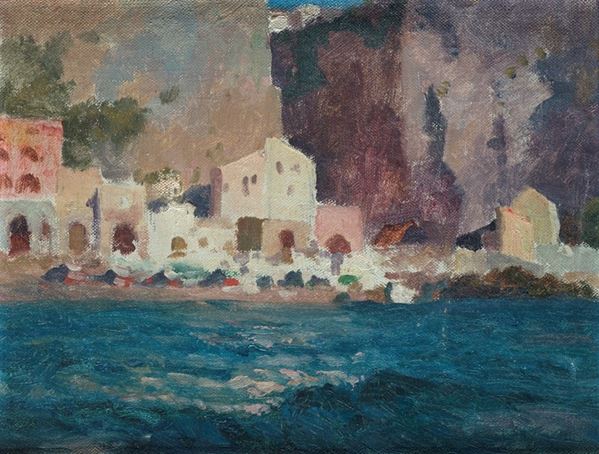 Attr. a Alessio Issupoff - View of Capri