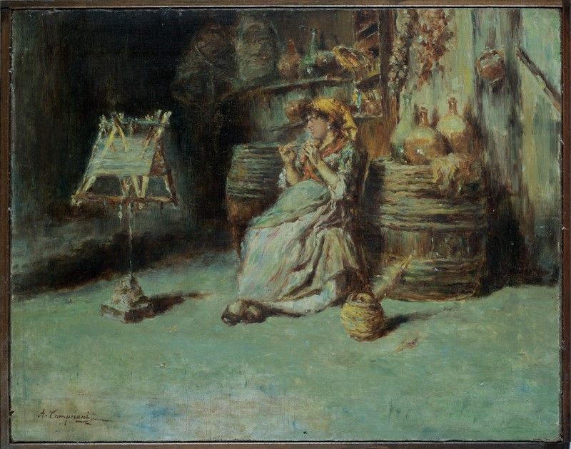 Alceste Campriani - La Filatrice