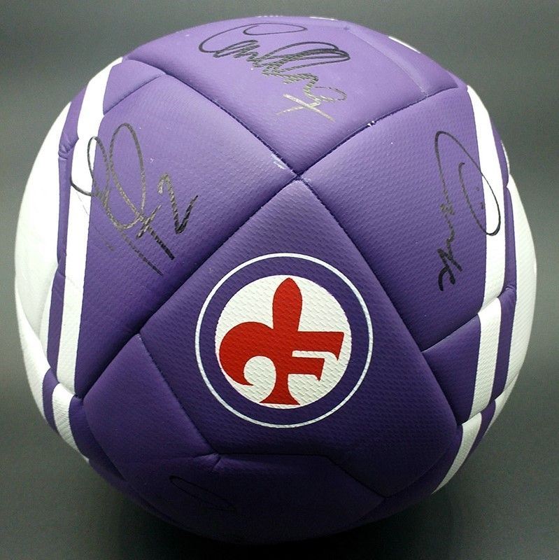 Acf Fiorentina - Pallone Autografato da Tutti i Giocatori della Fiorentina