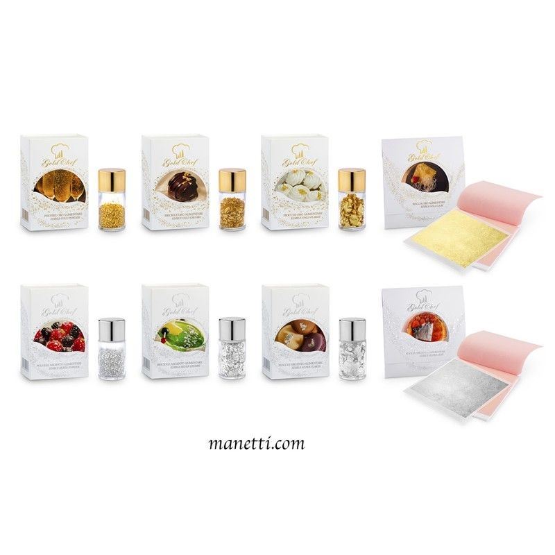 Giusto Manetti - Firenze - N. 1 Kit di Oro e Argento Alimentare