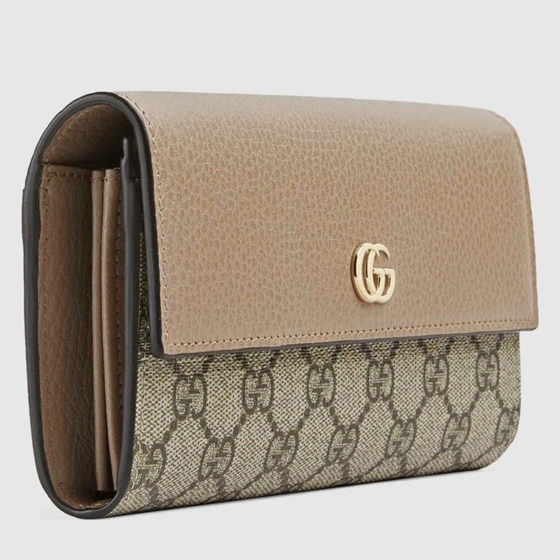 Gucci - Portafoglio Continental Gg Marmont in Pelle