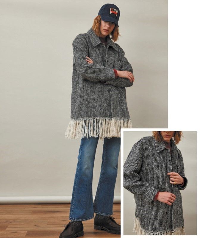 Roy Rogers - Camicia Frange Over in Tessuto Spigato