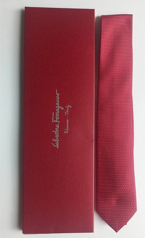 Salvatore Ferragamo - Caravatta Uomo in Seta, Autunno Inverno 2020