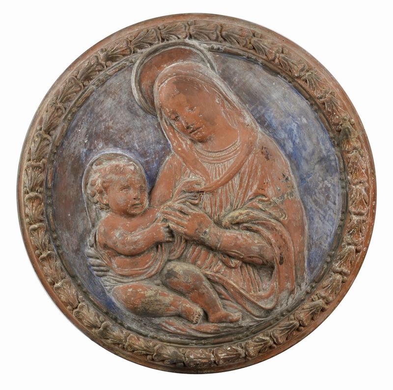 Anonimo, XIX Sec. - Madonna con Bambino