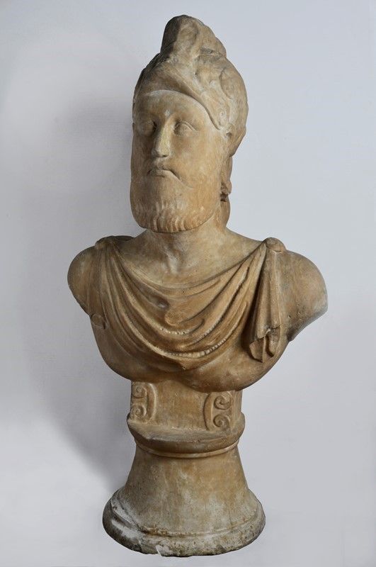 Scuola Europea, XVI Sec. - Busto di Guerriero con Corazza ed Elmo