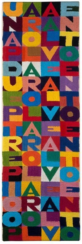 Alighiero Boetti - One word in the wind two words in the wind three words in the wind 100 words in the wind