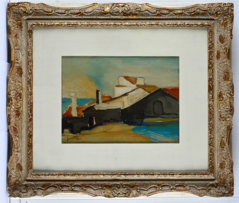 Renato Guttuso - Paesaggio Siciliano (portopalo)