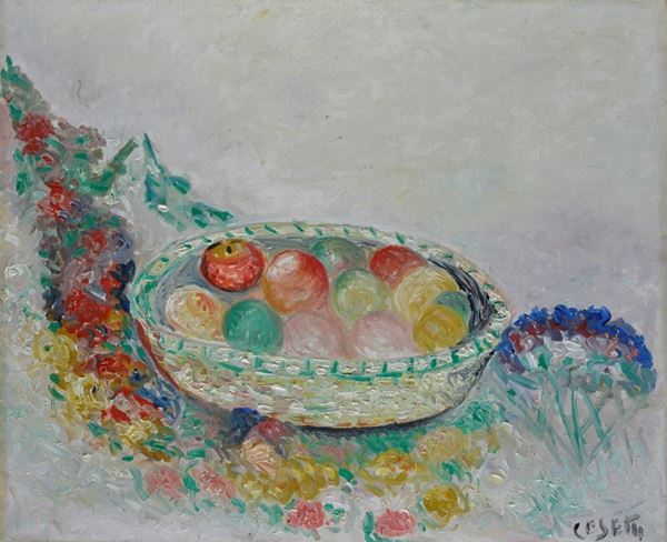 Giuseppe Cesetti - Cesto con frutta