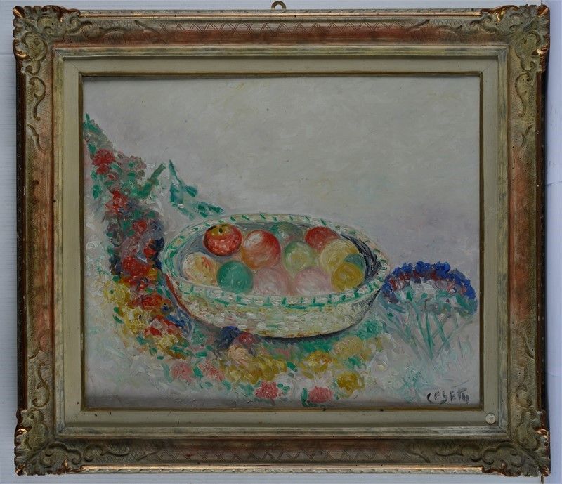 Giuseppe Cesetti - Cesto con Frutta