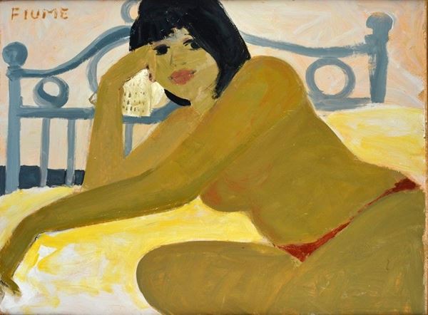 Salvatore Fiume - Woman on the bed