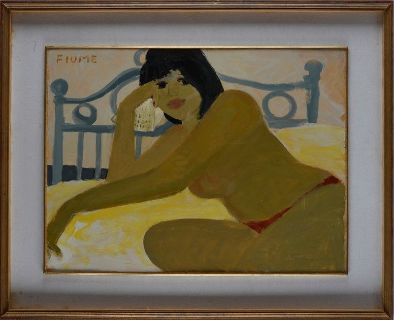 Salvatore Fiume - Donna sul Letto