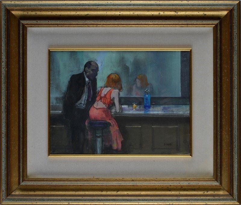 Alberto Sughi - Ragazza sullo Sgabello