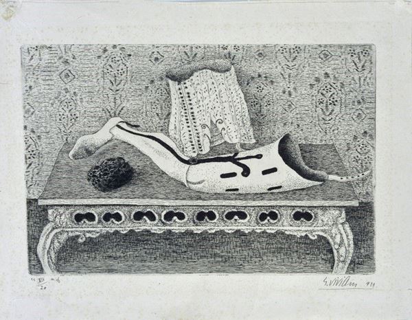 Giuseppe Viviani : Without title  (1939)  - Etching - Auction Modern and Contemporary art - III - Galleria Pananti Casa d'Aste