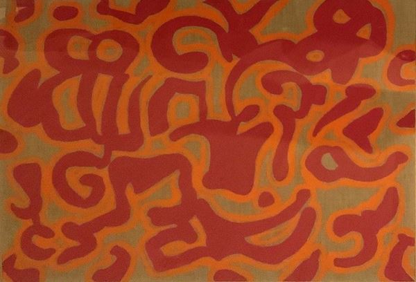 Carla Accardi : Violarancio (Feudo)  (1984)  - Vinilico su tela - Asta ARTE MODERNA E CONTEMPORANEA - III - Galleria Pananti Casa d'Aste
