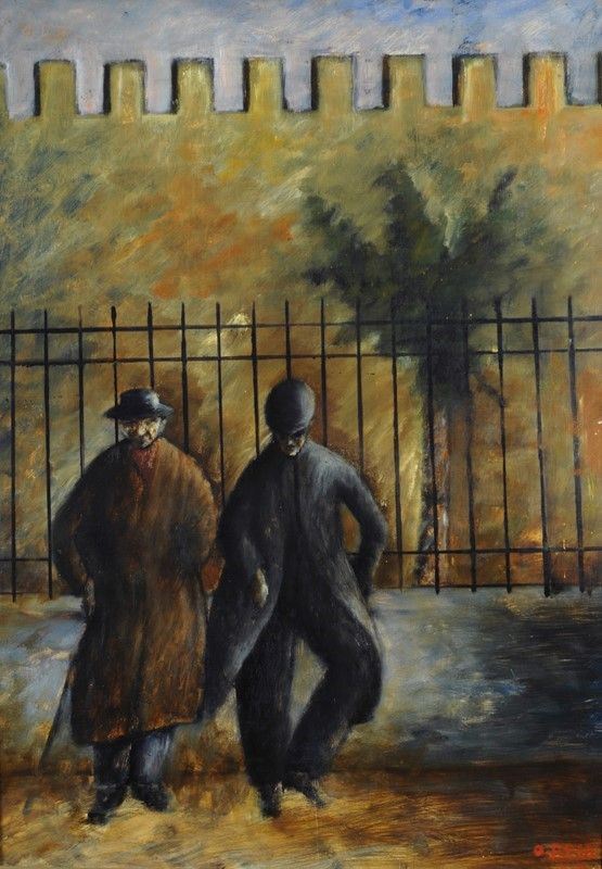 Ottone Rosai - Due uomini