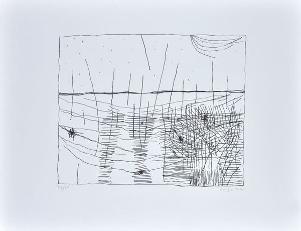 Antonio Corpora : Without title  - Lithography - Auction GRAPHICS, MULTIPLES AND EDITIONS - Galleria Pananti Casa d'Aste
