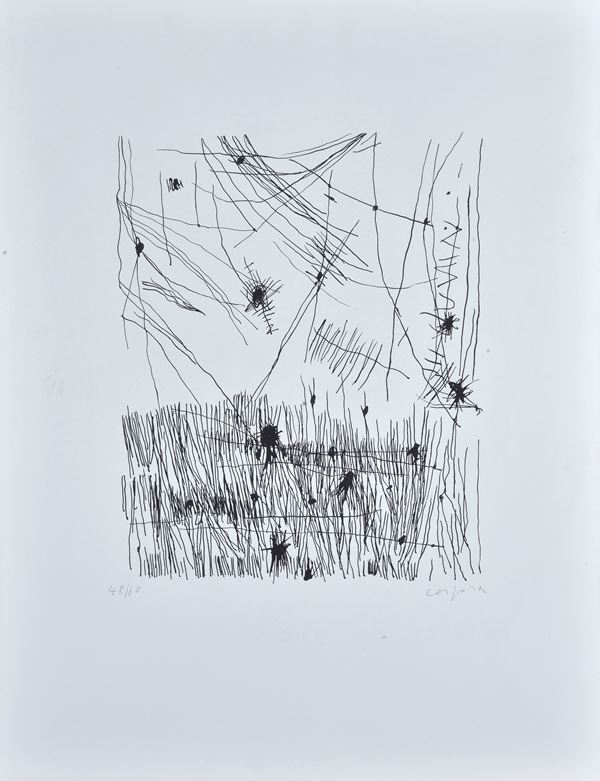 Antonio Corpora : Senza titolo  - Litografia - Asta GRAFICA ED EDIZIONI - Galleria Pananti Casa d'Aste