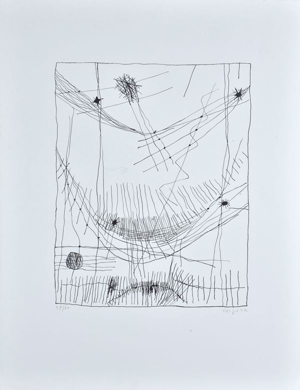 Antonio Corpora : Without title  - Lithography - Auction GRAPHICS, MULTIPLES AND EDITIONS - Galleria Pananti Casa d'Aste