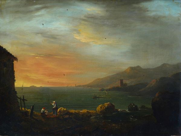 Anonimo, XIX sec. - View of the gulf