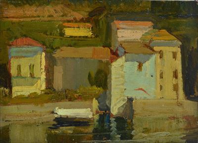 Paesaggio con Case