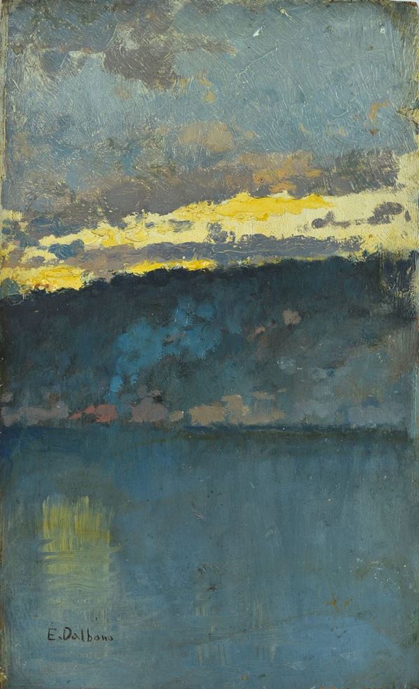 Edoardo Dalbono - Sunrise over the sea