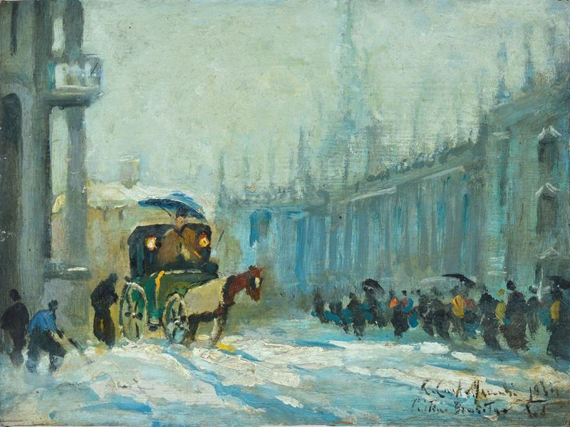 Cirano Castelfranchi - Milano Sotto la Neve