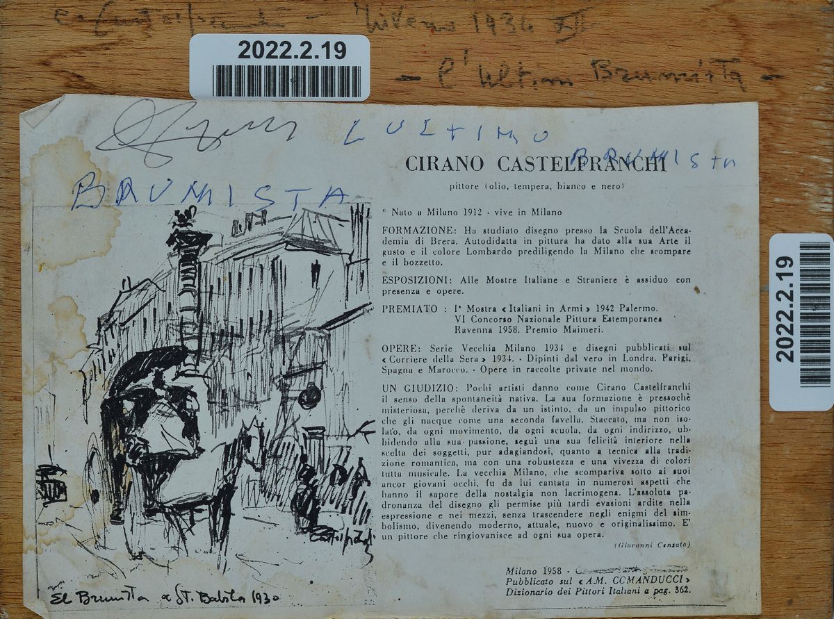 Cirano Castelfranchi - Milano Sotto la Neve