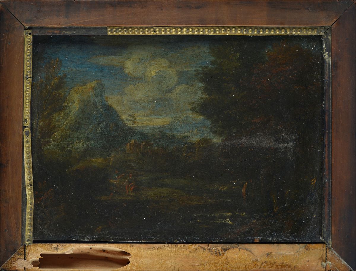 Anonimo, XVIII Sec. - Paesaggio con Figure