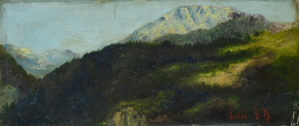 Anonimo, XX sec. - Paesaggio montano
