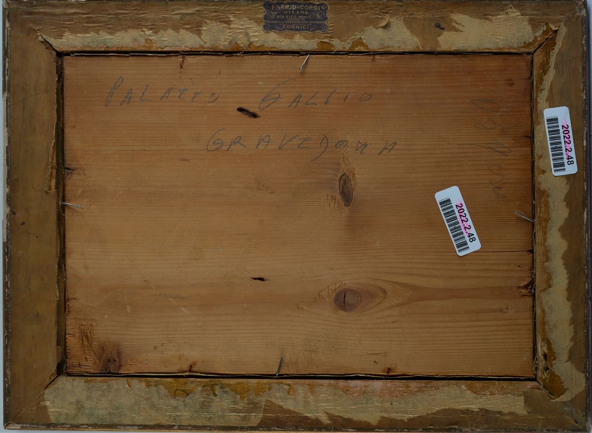 Anonimo, XX Sec. - Veduta di Palazzo Gallio a Gravedona
