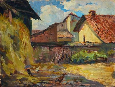 Paesaggio con Case